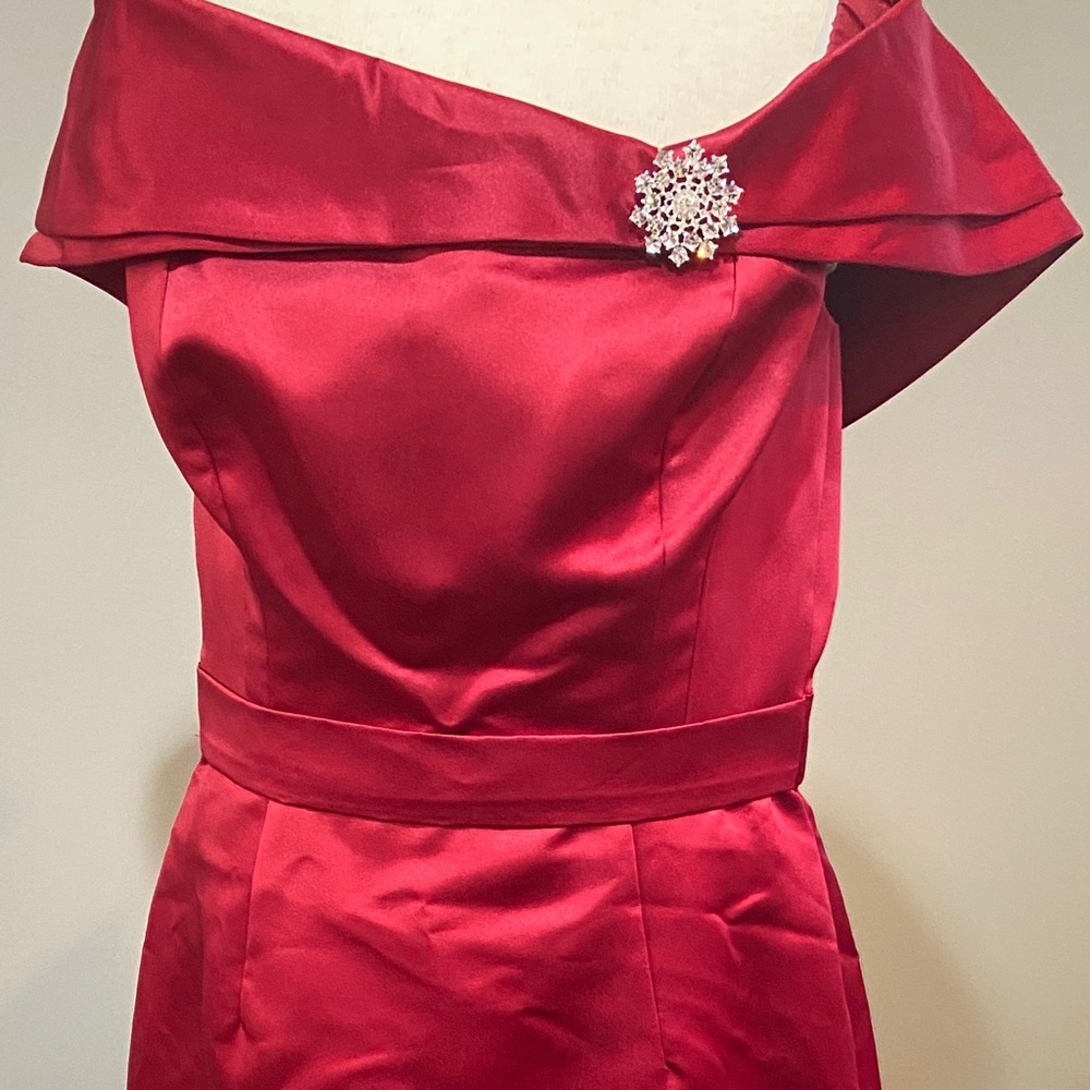 3 for $75! Red (Berry) Satin Dress Size 12